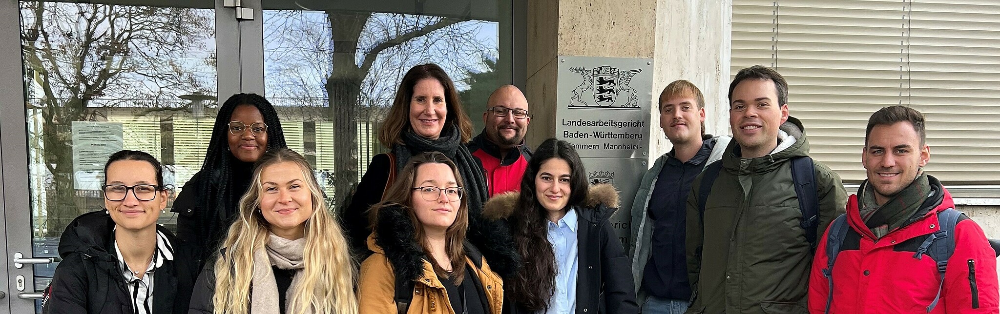 Group of students visit the Mannheim Labor Court