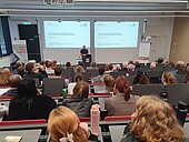 Auditorium of the university during the lecture