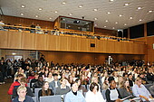 250922_First semester welcome_auditorium First semester welcome for WS 2025/26: View of the packed auditorium