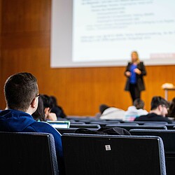 Vorlesung in der Aula