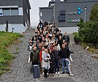 Gruppenbild der Studierenden vor der finnischen SAMK-Hochschule