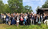 Gruppenbild von der ersten International Week der USN in Kongsberg 