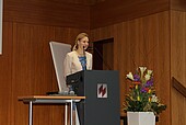 Vizepräsidentin Prof. Dr. Edith Rüger-Muck wirbt für internationalen Austausch und interkulturelle Angebote (Bild: HWG LU)