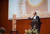 Prof. Dr. Hartmut Walz at the 9th Finance Talks at HWG LU (Image:© private)