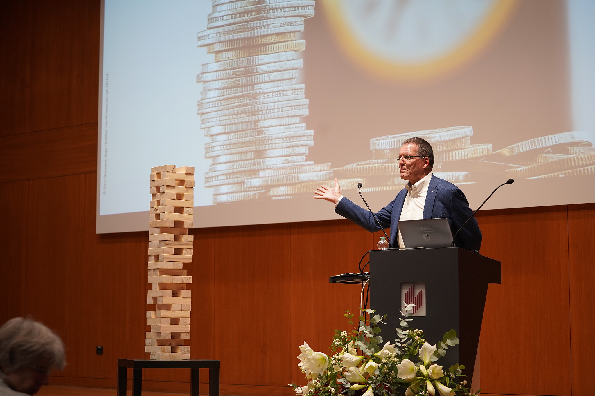 Prof. Dr. Hartmut Walz at the 9th Finance Talks at HWG LU (Image:© private)