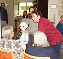 Humanoid robot Pepper in use in day care