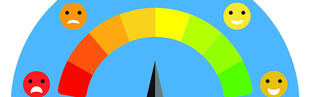 Beispielhaftes Stimmungsbarometer